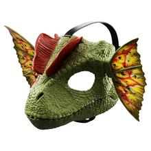Jurassic World Dilophosaurus Role Play Mask With Sound & Water-Shooting Feature, Frill by Mattel
