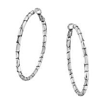 Pebble Large Hoop Earrings by Brighton