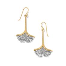 Everbloom Ginkgo French Wire Earrings by Brighton