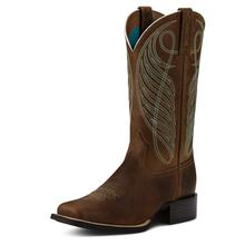 Women's Round Up Wide Square Toe Western Boot