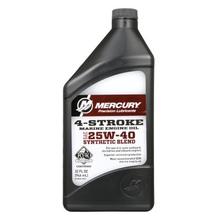 8M0078629 SAE 25W-40 Synthetic Blend 4-Stroke Marine Engine Oil - 1 Quart Bottle by Mercury Marine in Frederic WI