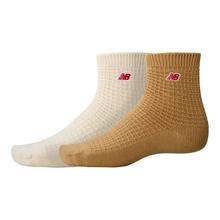 Waffle Knit Ankle Socks 2 Pack