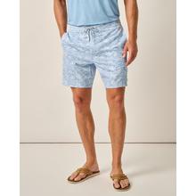 Mens The Half Elastic 7" Surf Shorts by Johnnie-O in Locust Grove GA