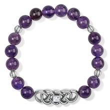 Interlok Lustre Amethyst Stretch Bracelet