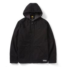 Men's Hooded Sherpa-Lined Jacket Black