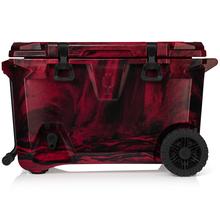 BrUTank 55-Quart Rolling Cooler | Red & Black Swirl by BrüMate