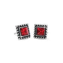 Sparkle Square Mini Post Earrings