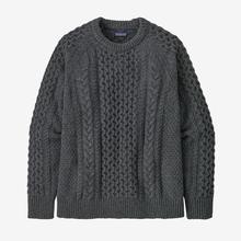 Recycled Wool-Blend Cable Knit Crewneck Sweater by Patagonia