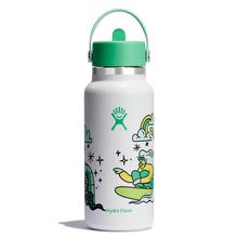 Hannah Eddy 32 oz Wide Mouth with Flex Straw Cap - Spearmint by Hydro Flask