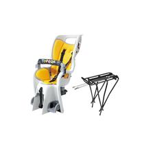 BabySeat II w/non-disc mount rack, for 26" wheel, works with MTX Quick Track System 1.0 and 2.0, Yellow color pad by Topeak in Branford CT