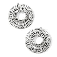 Contempo Open Ring Duo Post Drop Earrings by Brighton