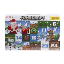 Minecraft Advent Calendar, 3 3.25-In Scale Action Figures, 17 Accessories & 4 Stickers by Mattel