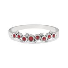 Constella Cluster Hinged Bangle by Brighton