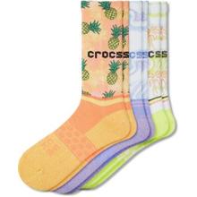 Socks Adult Crew Retro Resort 3 Pack by Crocs