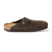 Men's Boston Soft Footbed Clogs  Brown 4 by Birkenstock