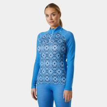 Women's Lifa Merino Midweight Graphic 1/2 Zip by Helly Hansen