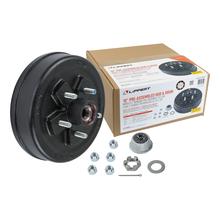 Lippert 10" Brake Drum Hub Complete Kit with Installed Bearings - 5 on 4.5", 1/2" Stud, 3,500-lb. Axles #2024013264 by LIPPERT
