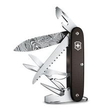 Farmer X Alox Damast Limited Edition 2024  pocket knife (Brown, 4 in) by Victorinox in Indianapolis IN