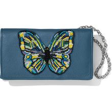 Crystal Pond Beaded Wings Clutch Wallet by Brighton