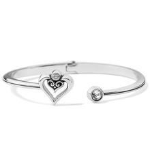 Alcazar Duet Heart Open Hinged Bangle by Brighton