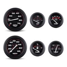 69709P 6 Gauge Set, Amega - Tach/Hr