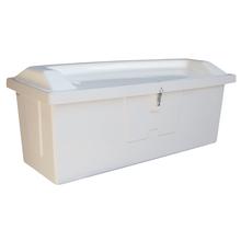 Taylor Made Stow 'N Go Fiberglass Dock Box with Top Seat, Large (29H x 72"W x 29"D) by LIPPERT