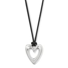 Cascade Open Heart Cord Necklace by Brighton