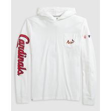 Mens St. Louis Cardinals T-Shirt Hoodie by Johnnie-O