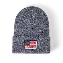 Men's Rebar American Flag Patch Beanie