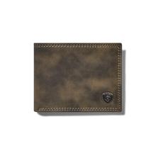 Men's Bifold Wallet Logo Suede