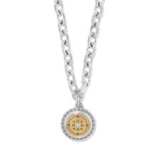 Mosaic Round Two Tone Pendant Necklace by Brighton in Encinitas CA