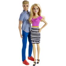 Barbie Dolls, Barbie And Ken Doll 2-Pack Featuring Blonde Hair And Colorful Clothes by Mattel