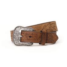 Men's Solid Distressed Leather Belt