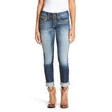 Women's R.E.A.L Mid Rise Side Seam Fray Skinny Jean