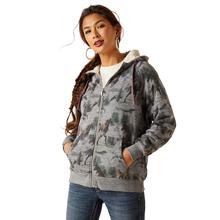 Women's REAL Sherpa Full Zip Hoodie by Ariat in Durham NC