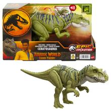 Jurassic World Wild Roar Ceratosaurus Dinosaur Action Figure Toy, Chomp Attack & Sound