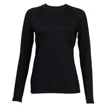 Women's Raglan Baselayer Top Black by Wolverine