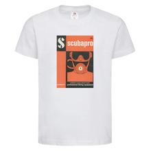 Retro T-Shirt "1963", Herren, Weiss/Orange, S by SCUBAPRO