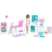 Barbie Fast Cast Clinic Playset With Brunette Barbie Doctor Doll by Mattel