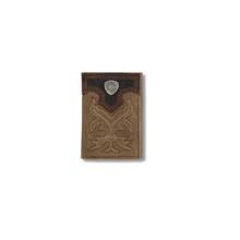 Men's Boot stitch shield trifold wallet by Ariat