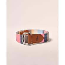 Mens Bowen D-Ring Canvas Striped Belt by Johnnie-O