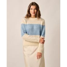 Womens Esme Colorblock Chunky Crewneck Sweater by Johnnie-O