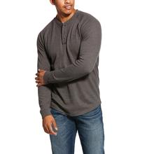 Men's Retro Garment Dyed Henley Button Hoodie