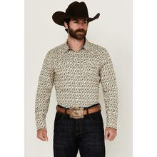 Men's Gravity Paisley Print Long Sleeve Snap Western Shirt - Big by Cody James