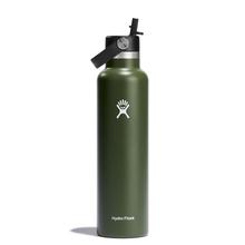 24 oz Standard Mouth w/ Flex Straw Cap - Olive by Hydro Flask in Manhattan Beach CA