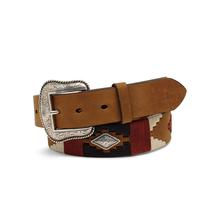 Men's Diamond Embroidery Belt