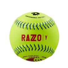 12" USSSA RAZZO Classic Y Slowpitch Leather Softball 1 DZ by DeMarini