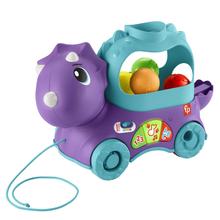 Fisher-Price Poppin' Triceratops Interactive Ball Popper Pull Toy by Mattel