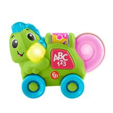 Fisher-Price Link Squad Crawl 'N Colors Chameleon Baby Learning Toy With Music & Lights, Uk English Version by Mattel