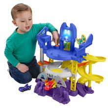 Fisher-Price DC Batwheels Race Track Playset, Launch & Race Batcave With Lights Sounds & 2 Toy Cars by Mattel